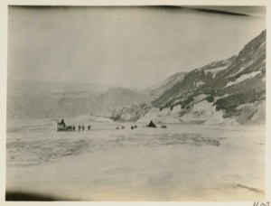 Image of Approaching face of Reid Glacier